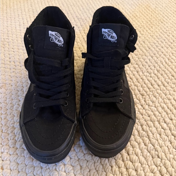 Vans Shoes - Vans Black High-Top Canvas Sneakers